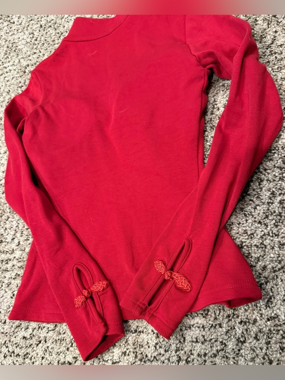 OGL Red Long Sleeve with built in Bra - Picture 2 of 4